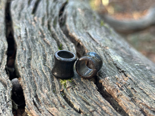 EMF Modulation & Healing Ear Gauges/Plugs Containing Shungite, Silver, Copper, & LIGHT CODES (Hollow)