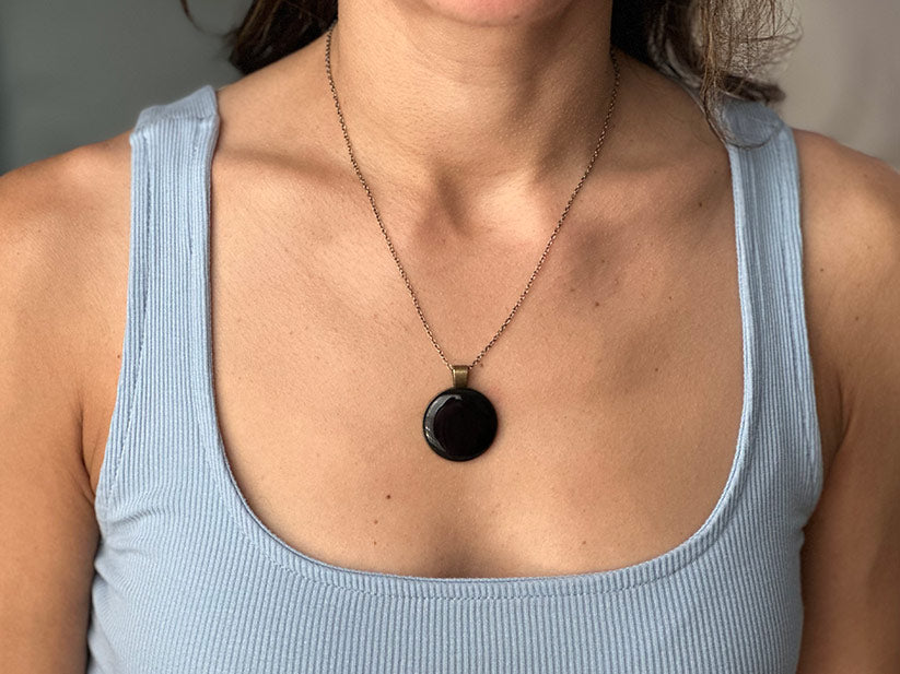 Lotus Shungite EMF Protection Necklace W/LIGHT CODES