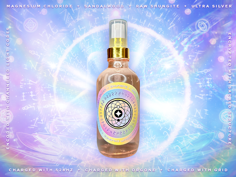 Integration Spray | Shungite & Silver Magnesium Oil W/LIGHT CODES