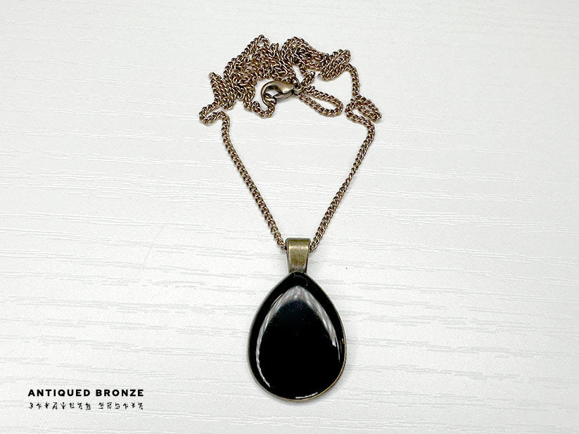 Teardrop Shungite Frequency Attenuation Pendant With LIGHT CODES (NEW!)