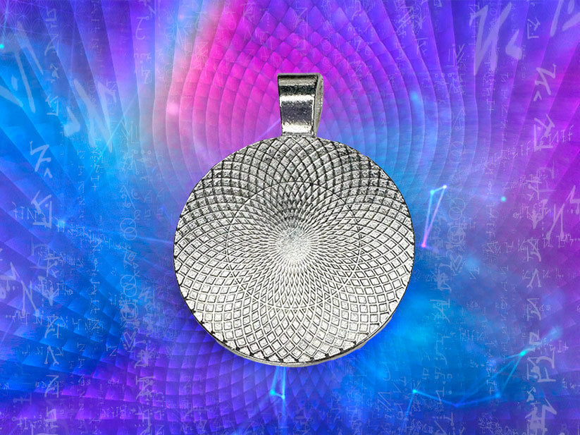 Lotus Shungite EMF Protection Necklace W/LIGHT CODES