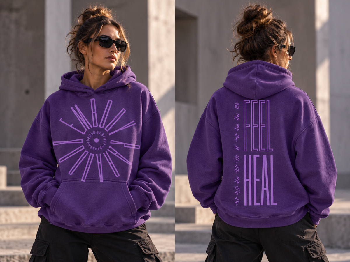 (NEW!) EMBODY PARADOX • FEEL HEAL Oversized Hoodie