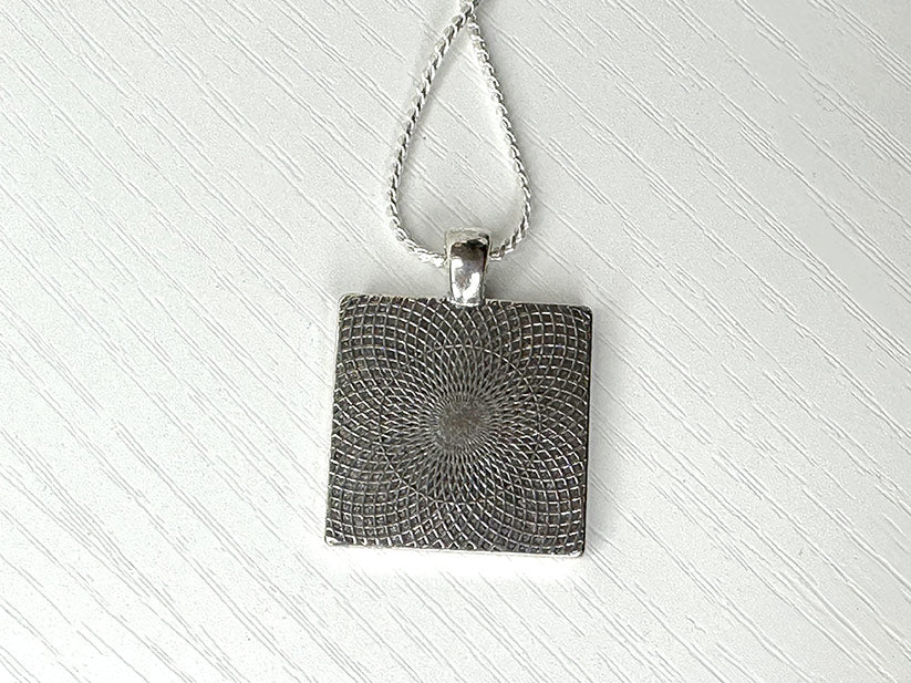 Square Shungite Frequency Attenuation Pendant With LIGHT CODES (NEW!)