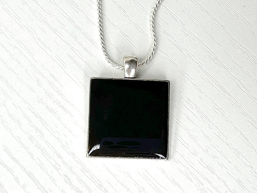 Square Shungite Frequency Attenuation Pendant With LIGHT CODES (NEW!)