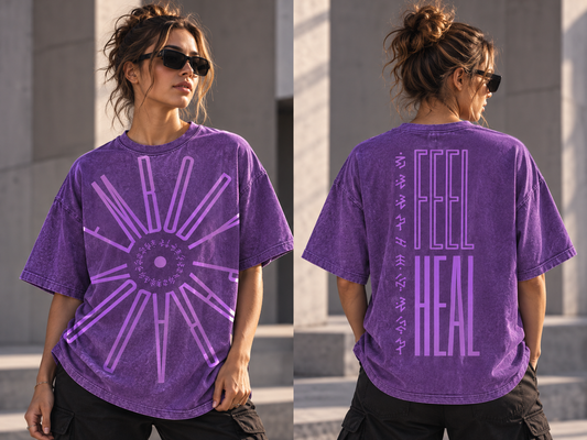 (NEW!) EMBODY PARADOX • FEEL HEAL Oversized Tee